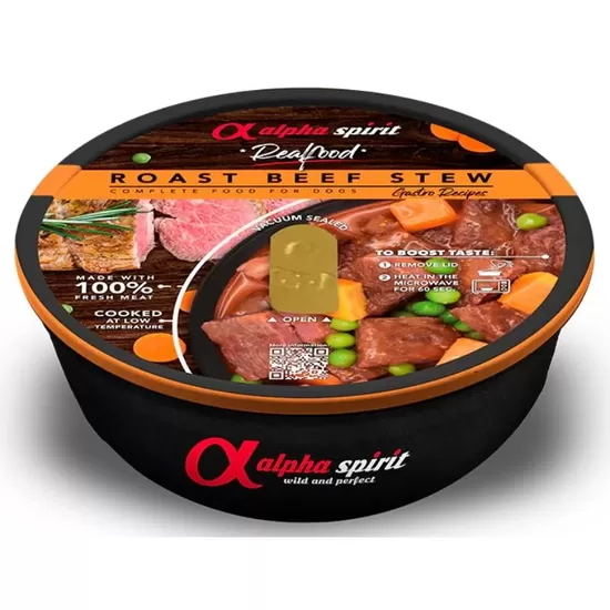 ALPHA SPIRIT Realfood sautēta liellopa gaļa ar dārzeņiem 280g